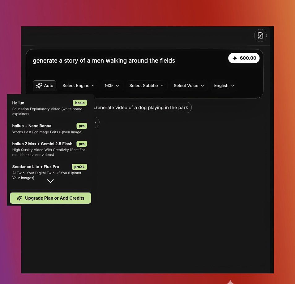 Choose From Various AI Visual and Image to Video Models